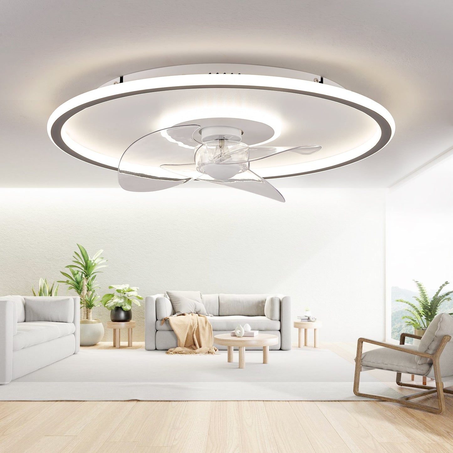 Dimmable LED Ceiling Fan for Kids Room