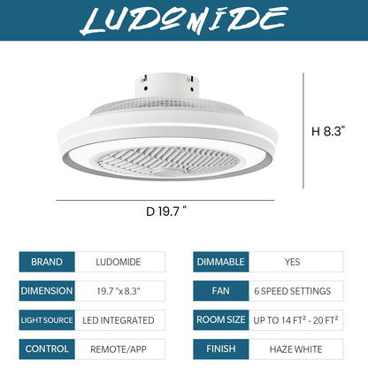 Bladeless Ceiling Fans with Lights