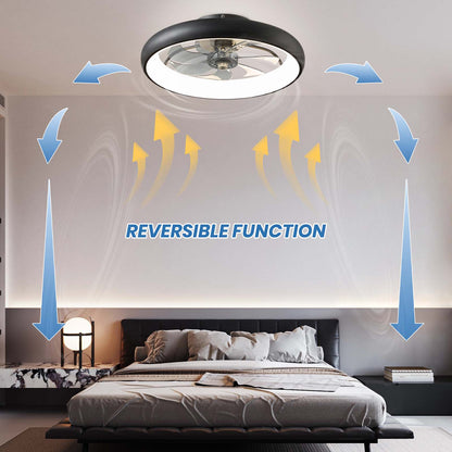 20" Flush Mount Ceiling Fan with Remote & APP Control
